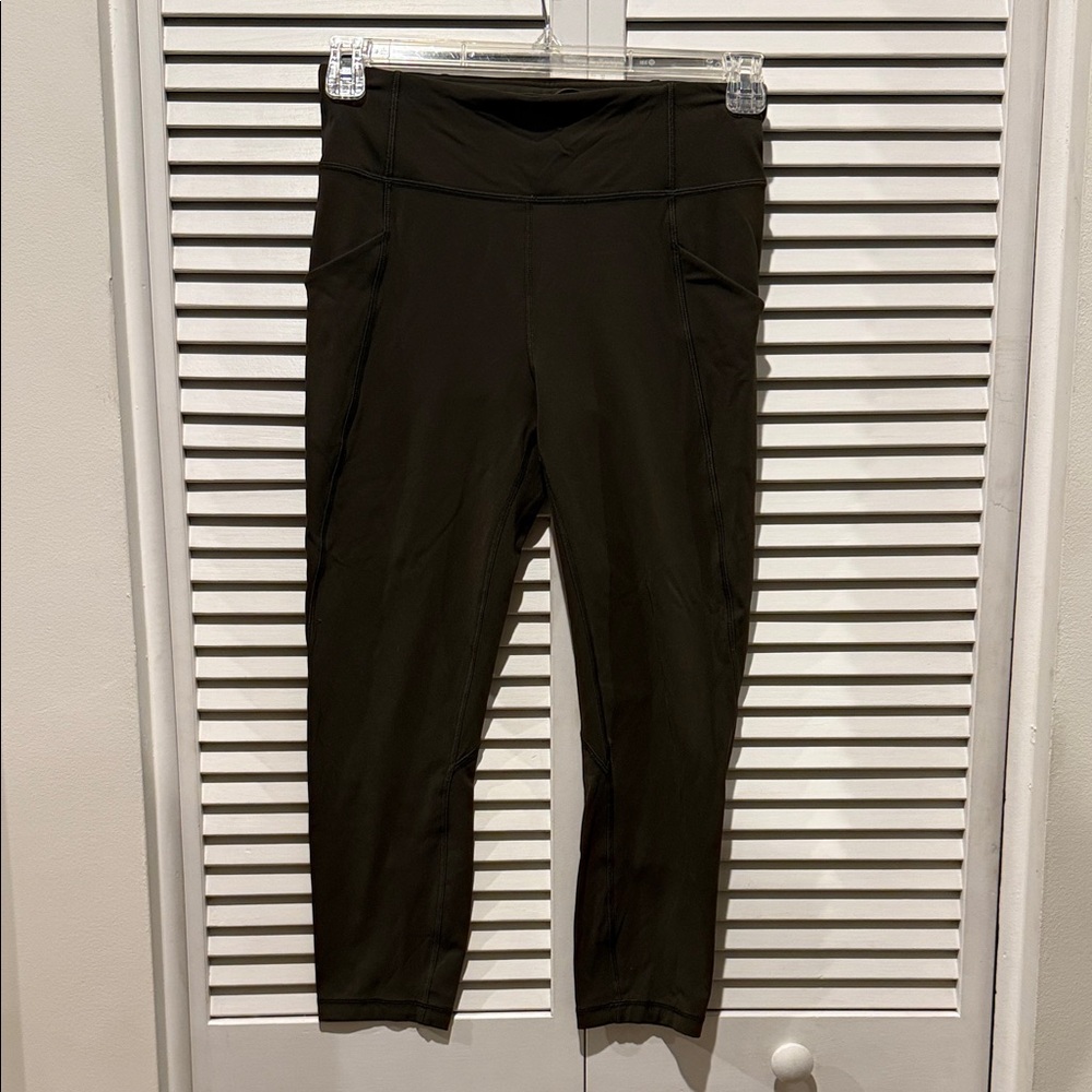 Lululemon Dark Green High-Waisted Leggings